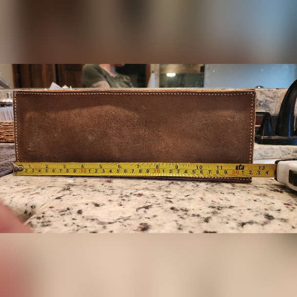 Handmade Leather Purse w/Butterfly "Branding" - Picture 5 of 9